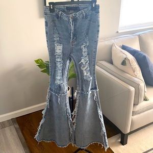 Purple Candy distressed jeans